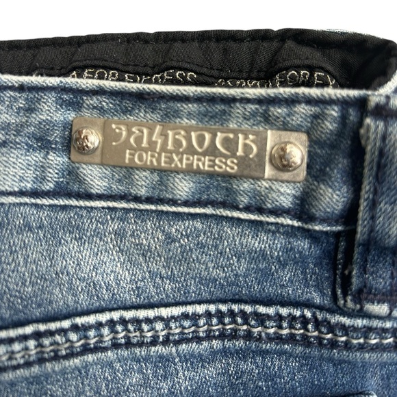 Express ReRock Bootcut Jeans Women’s 12R Blue Medium Wash Stretch Denim **flaw** - Picture 5 of 9